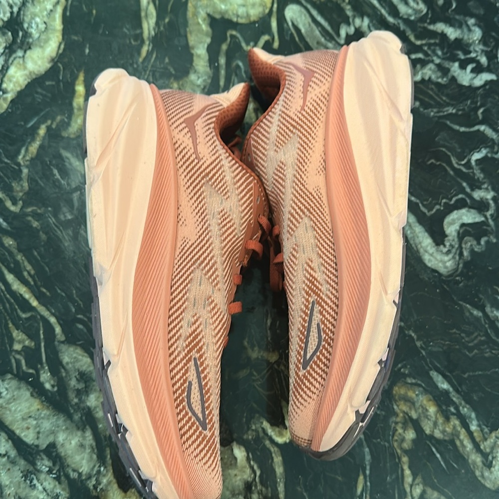 Hoka Women's Athletic Shoes in Coral and Pink - Picture 7 of 9